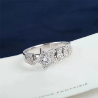 south korea fashion simple light luxury geometry star open ring collection gift banquet women jewelry ring 2022