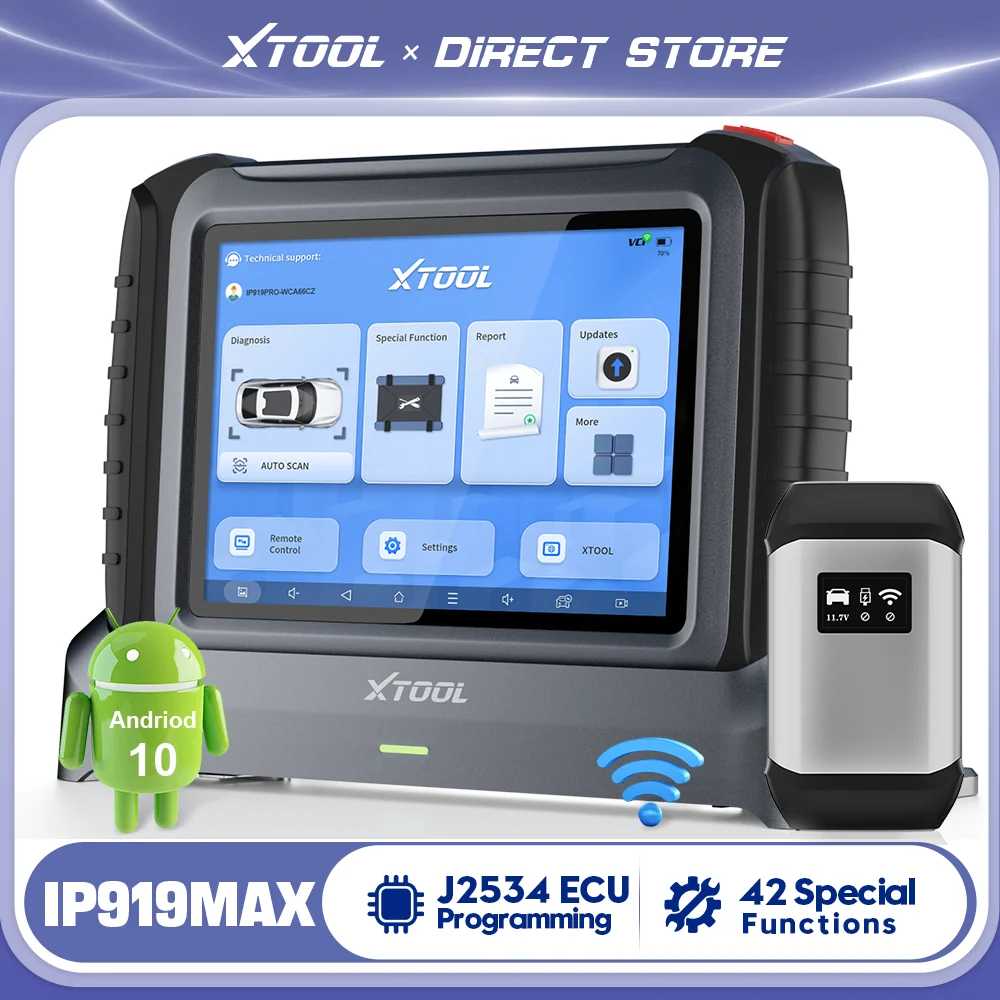 XTOOL InPlus IP919 MAX Инструменты программирования ECU J2534 для Benz и BMW Bluetooth-диагностический