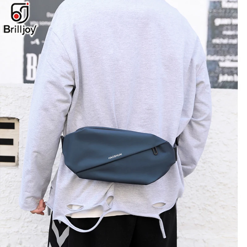 Brilljoy Fashion Belt Bag Unisex Chest Bag Men Casual Sports Phone Pouch women Fanny Pack Male Hip Waist Bags Female Waist Pack