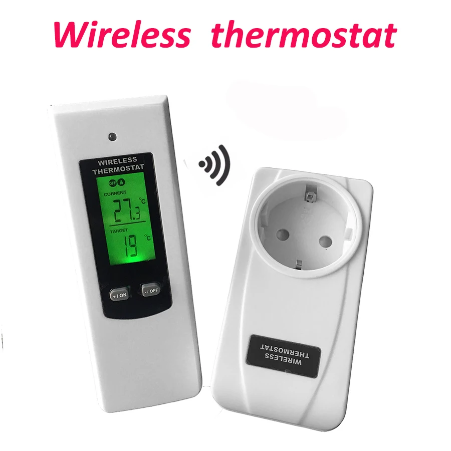 Digital  Wireless Thermostat  Room Temperature Controller  Heating and Cooling function with Remote Control + LCD backlight