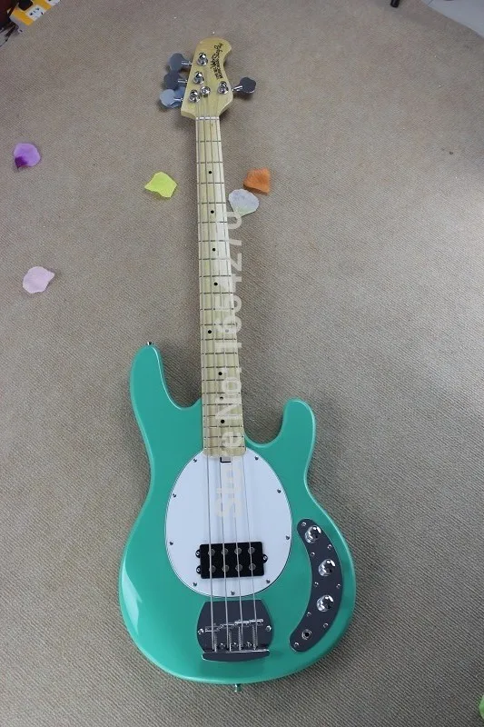 

Hot Sale High Quality Ernie Ball Musicman Music Man Sting Ray 4 Strings Green Electric Bass Guitar 150708