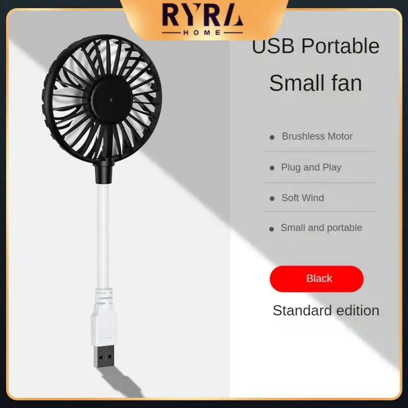 

2/4/5PCS Small Fan Bendable Office Fan Mini Usb Mini Usb Fan Summer For Power Bank Laptop Pc Ac Charger Usb Portable Fan