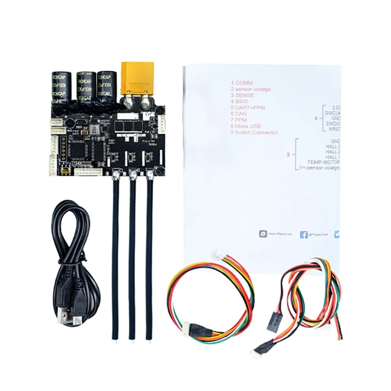 

Flipsky Electric Skateboard Controller VESC6.7Pro 150A With Aluminum Alloy Heat Sink For Electric Skateboard /Surfboard/MTB