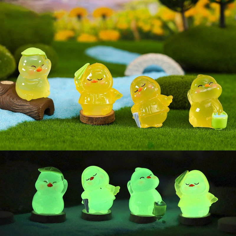 1 комплект светящийся мини-украшение в виде животного мультяшный хомяк утка