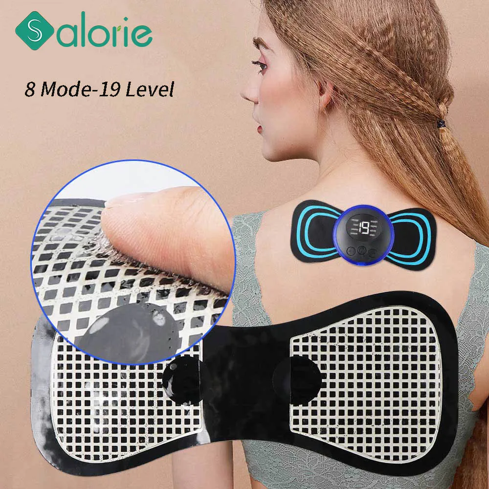 

EMS Massageador Electric Pulse Neck Massager Body Massage Patch Neck Back Leg Muscle Stimulator Portable Relief Pain Relax Tools