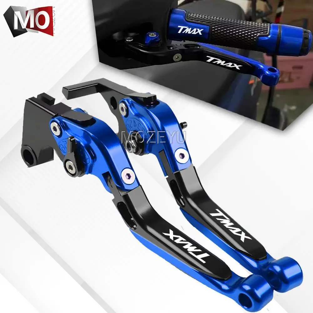 

For Yamaha T MAX TMAX 500 530 2008-2018 2009 2010 T-MAX530 Motorcycle Adjustable Motorcycle Clutch Brake Lever Handlebar grips
