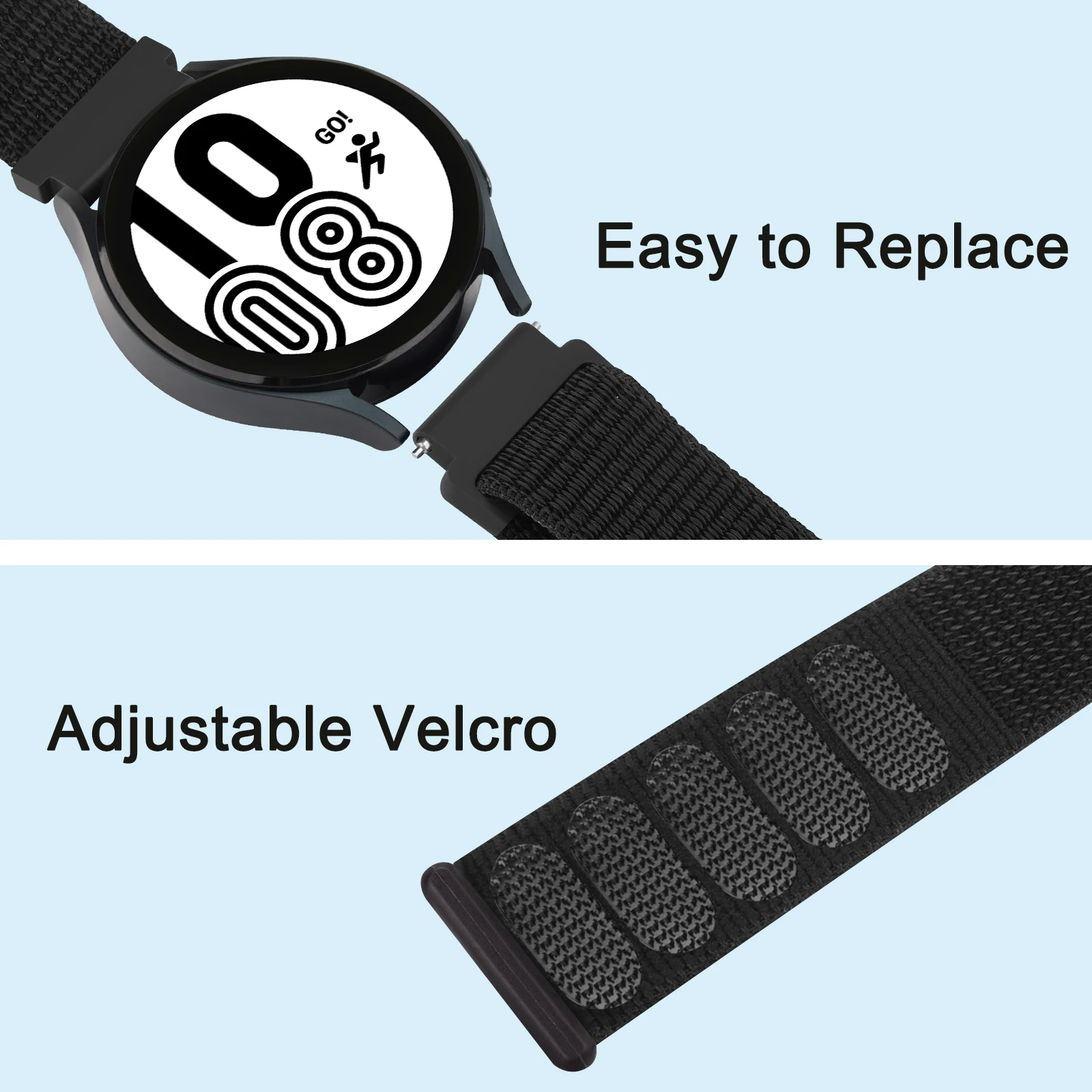 Nylon 20mm Strap For Haylou RS4 Plus/LS02/ RS4 LS12 Band Bracelet For Xiaomi Mibro Lite/Mibro Color Air Strap/Realme Watch T1