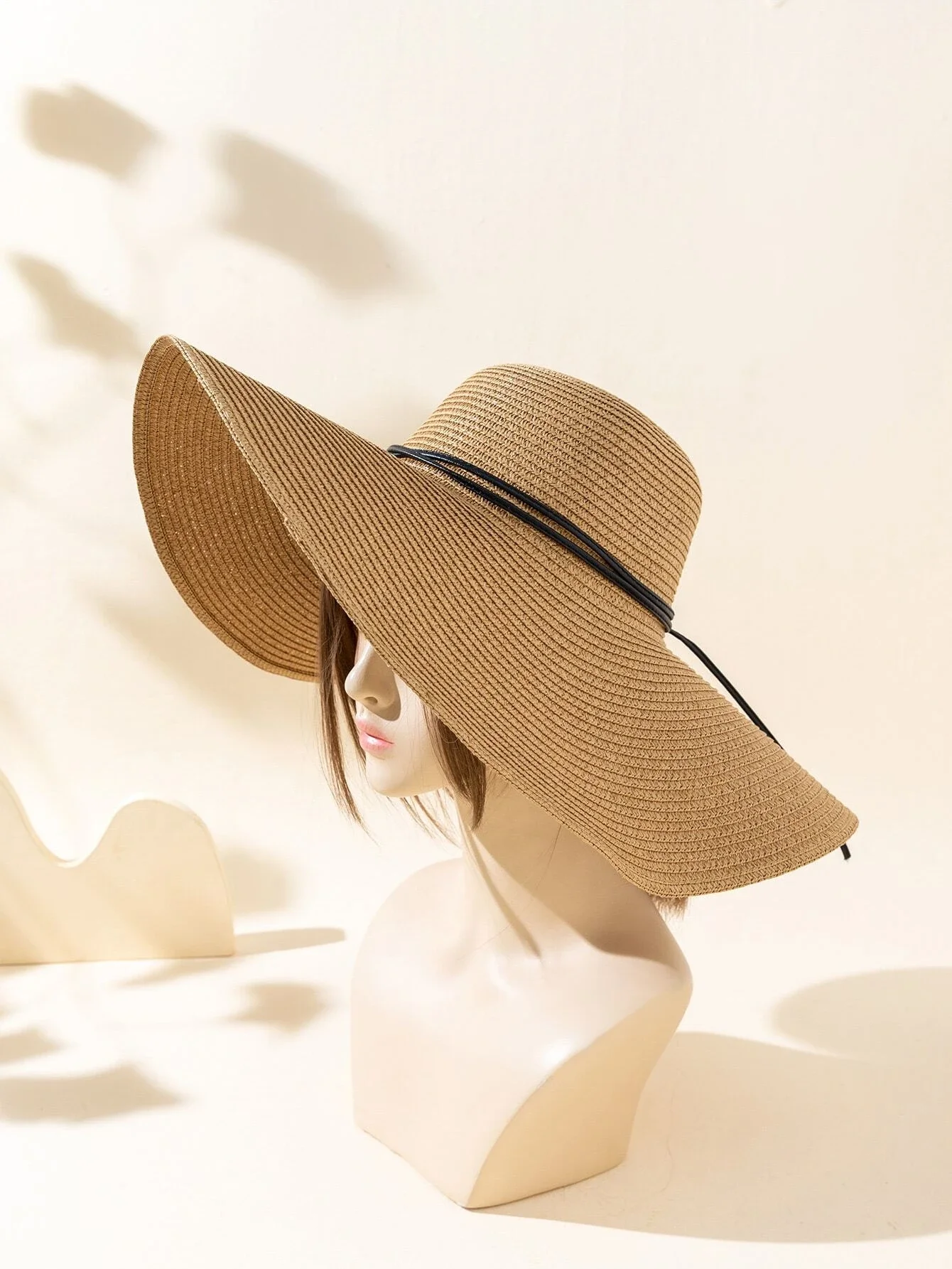 

hat Knot Decor Straw Hat beach
