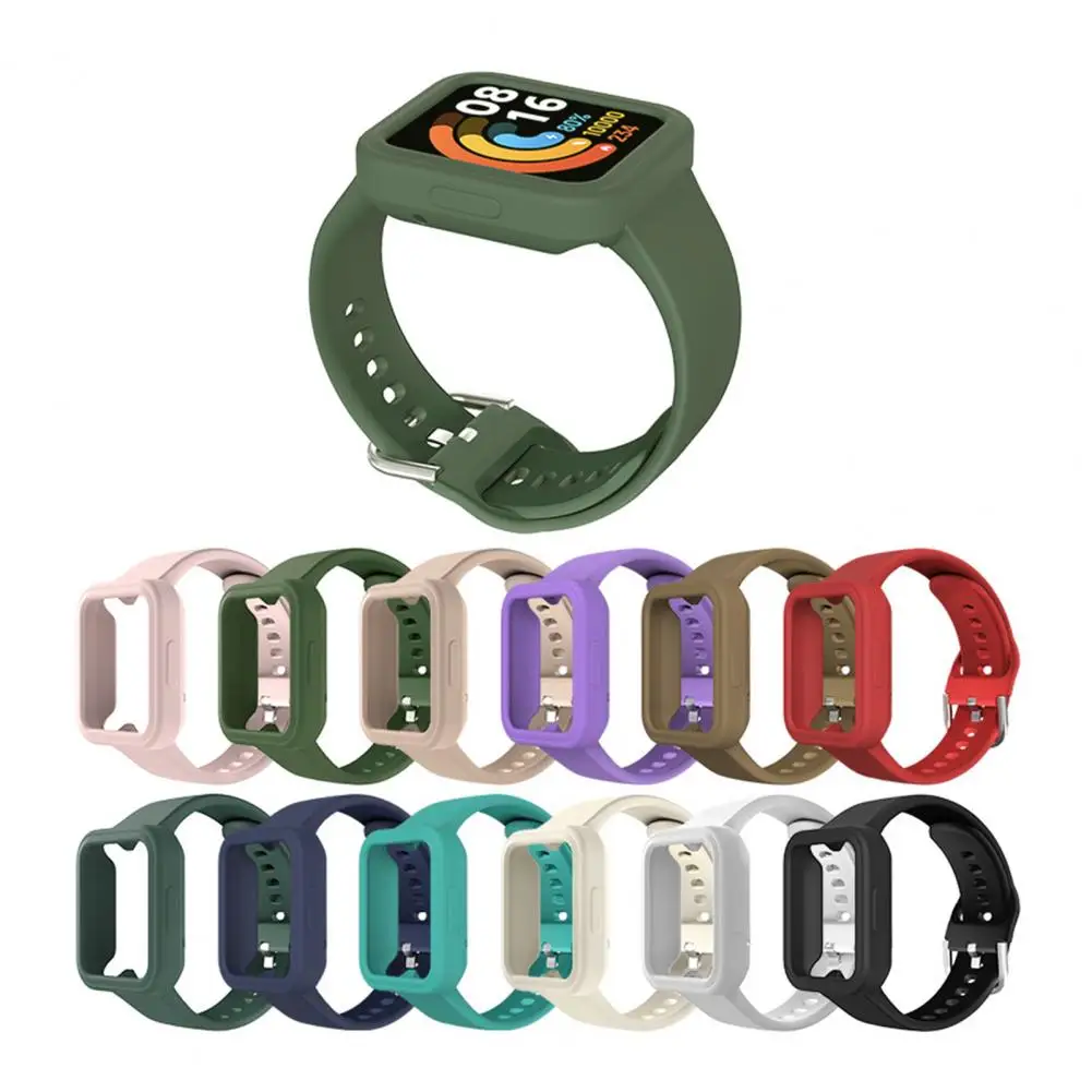 

Watch Band for Redmi Watch2/Lite 2 Soft One-piece Silicone Replacement Wrist Band Strap High Quality Watch Accessories