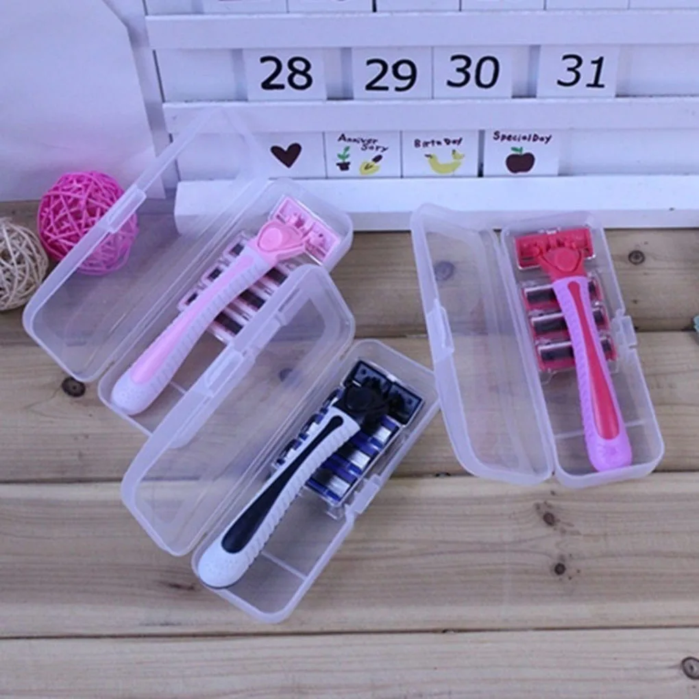 

Color Random Women Manual Leg Hair Razor Remover Girl Stainless Steel Blade Shaver Set 4 Refill 1 Storage Box