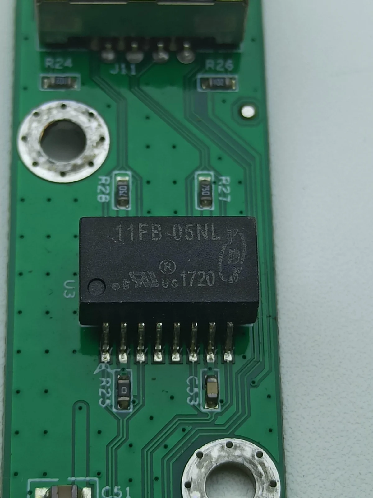 11FB-05NL Модель: LAN REV: 1 0 RJ45 SOP16 Однопортовый трансформатор 100 Мбит/с