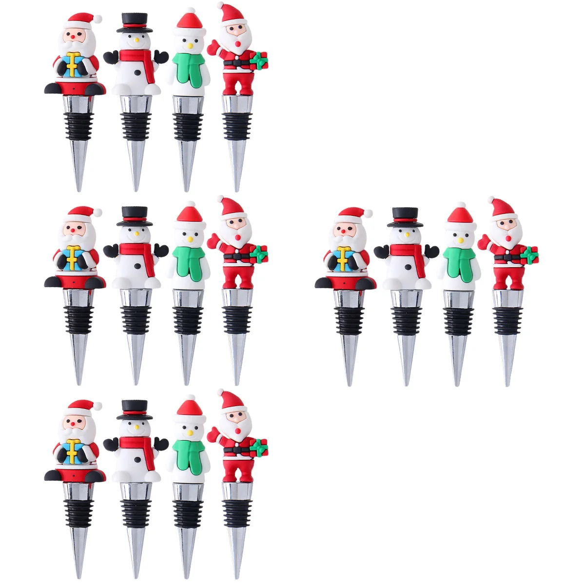 

Пробка для бутылки, аксессуары для рождественской вечеринки, пробки для напитков, домашний декор, многоразовое удобное металлическое порта...