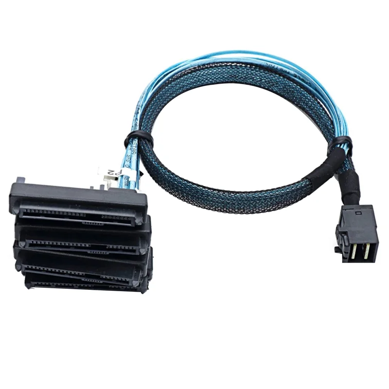 Mini SAS HD 12G SFF8643 to 4 29 Pin SFF8482 кабельные разъемы с 15-контактным SATA контроллером блока