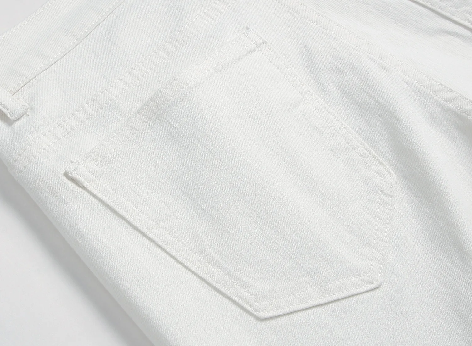 Men's Hanging White Red Gradient Slim Fit Jeans Fashion Stretch Straight Denim Pants Trouser European American Male Clothing