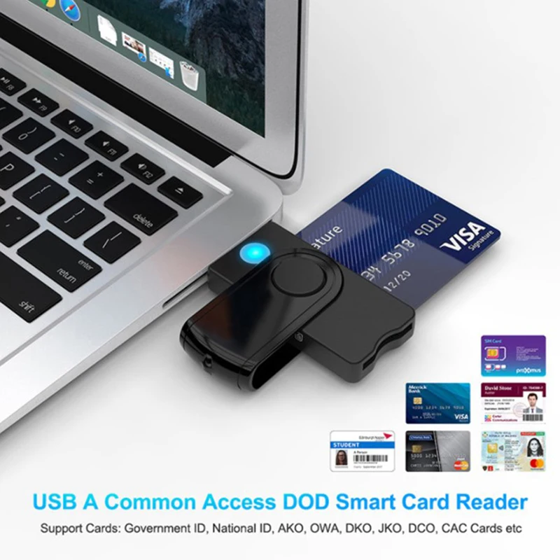 UTHAI X02 USB SIM Smart Card Reader For Bank Card CAC ID SIM SD TF/Micro SD