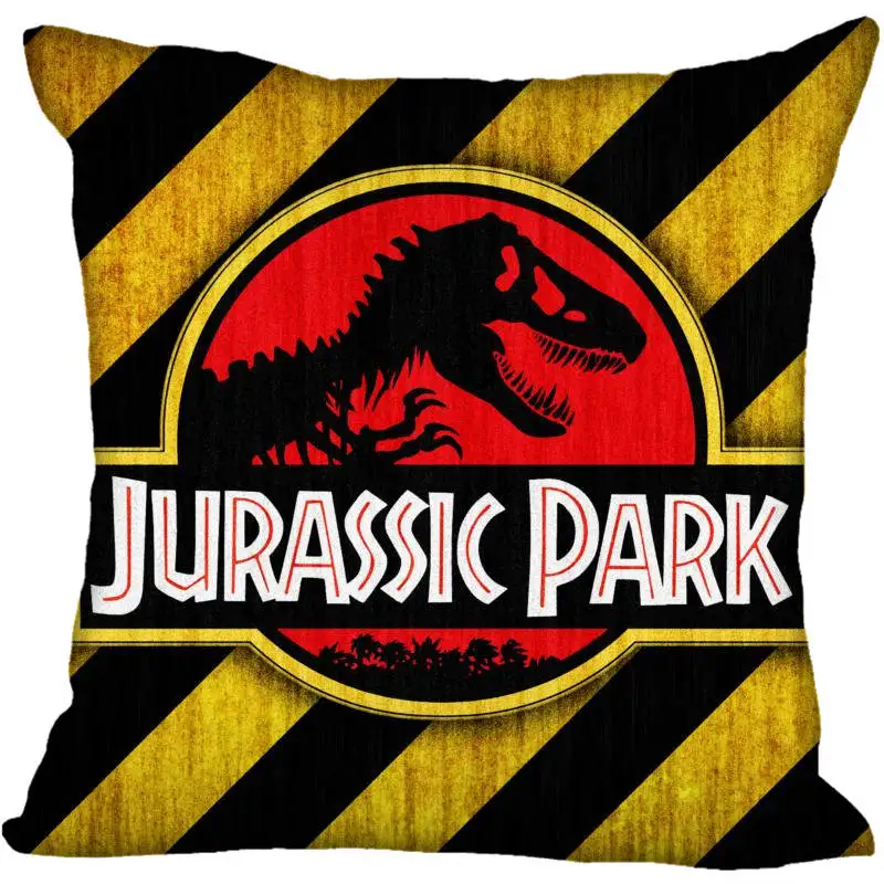 

Custom Jurassic Park Logo Square Pillowcase Custom Zippered Pillow Cover Case 40x40,45x45cm(One Side)