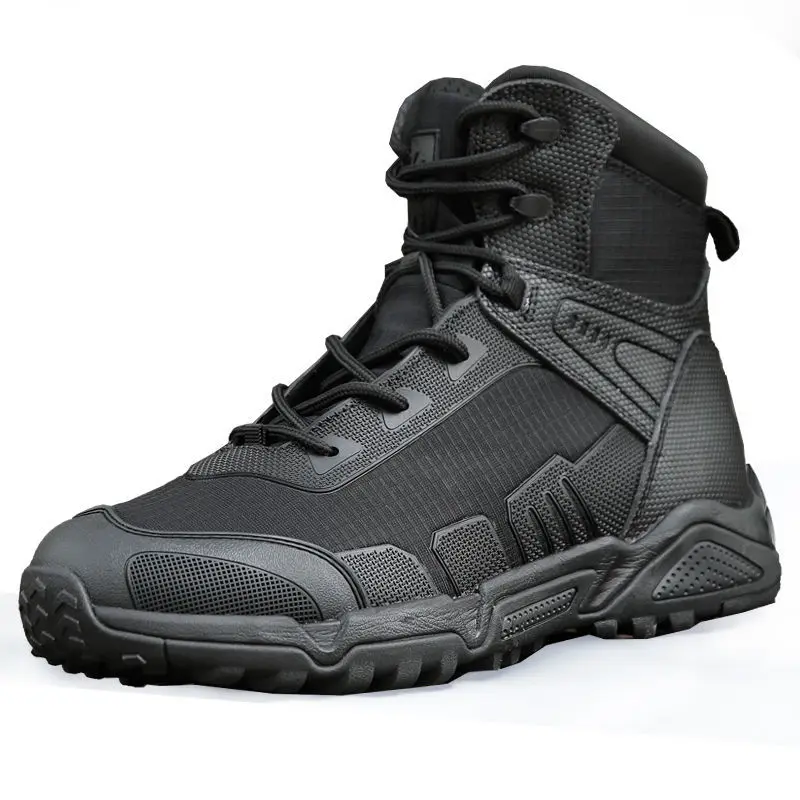 Ultra-Light Combat Training Boots Men's Outdoor Waterproof Hard-Wearing Military Mid-Top American Special Tactics Combat Boots