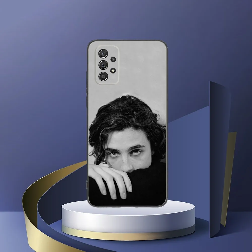 Timothée C-Chalamet Phone Case For Samsung S24 S23 S22 S21 S20 S10 S10E S9 Plus FE Note 20 Ultra 10 9 Black Cover Shell