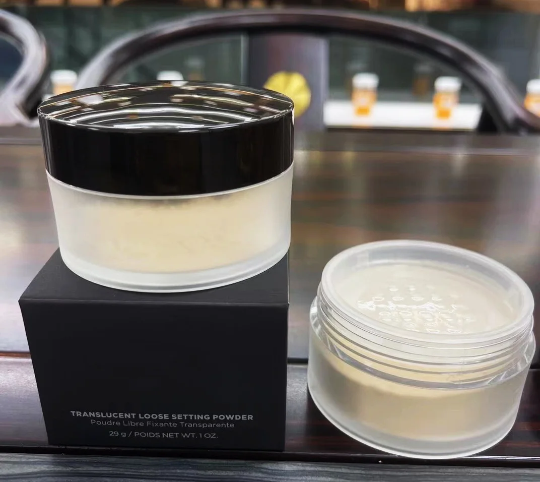 

New Transparent Makeup Face Loose Powder Glow Waterproof Matte Setting Finish Oil-control Women’s Cosmetics 29g +gift