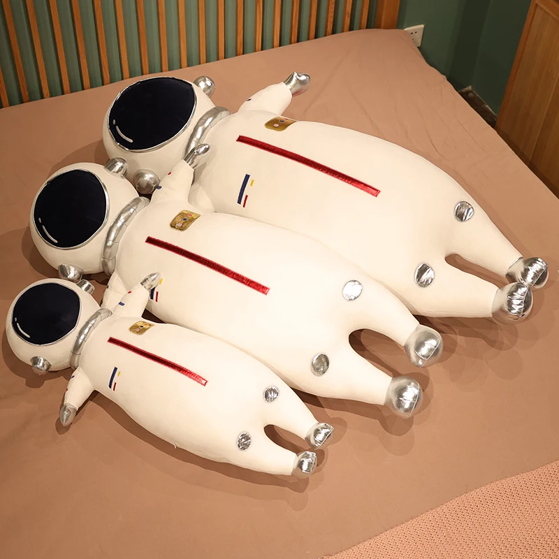 

75-105CM Soft Long Simulation Space Astronaut Plush Toy Stuffed Cushion Doll Funny Home Decor Sofa Pillow Gift For Children