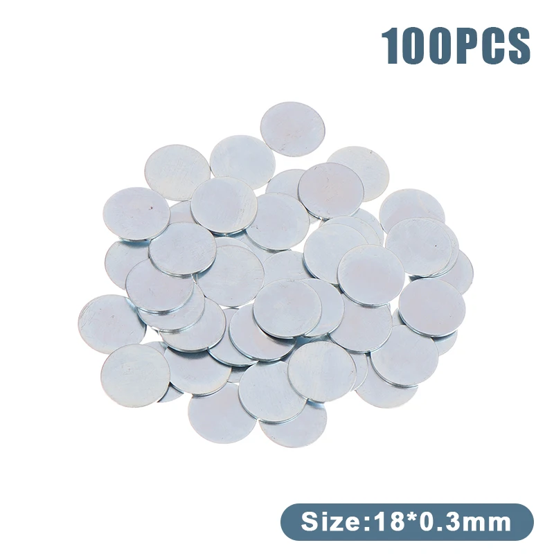 

50/100 шт. 0,3/0,5/1,0 мм, ультратонкий круглый оцинкованный лист, железный лист для DIY, аксессуары для изготовления ручной работы