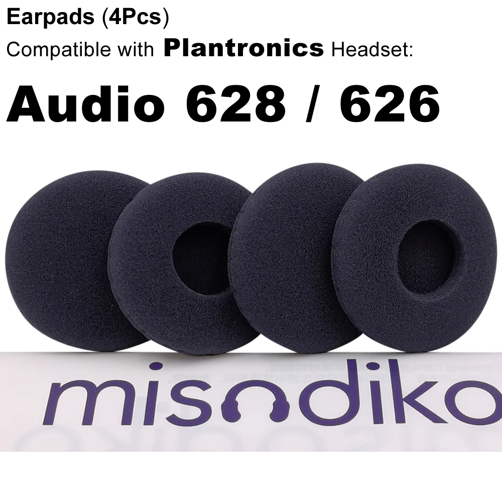 misodiko Foam Ear Pads Replacement for Plantronics Audio 628 626 Headsets