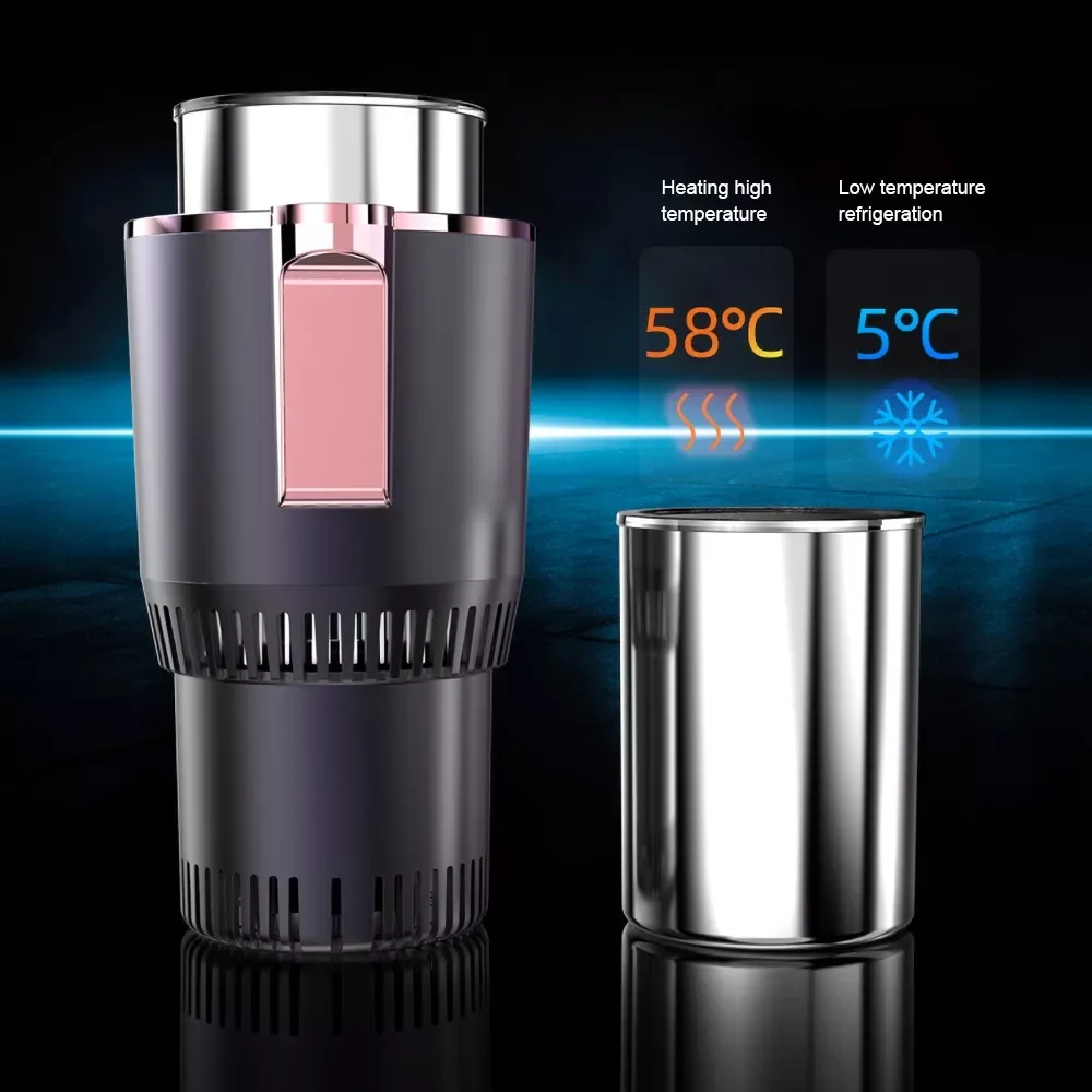 

2-in-1 Warmer Cooler Smart Car Cup Mug Car Heating Cooling Cup Car Office Cup Holder Tumbler Cooling Beverage Drinks Cans