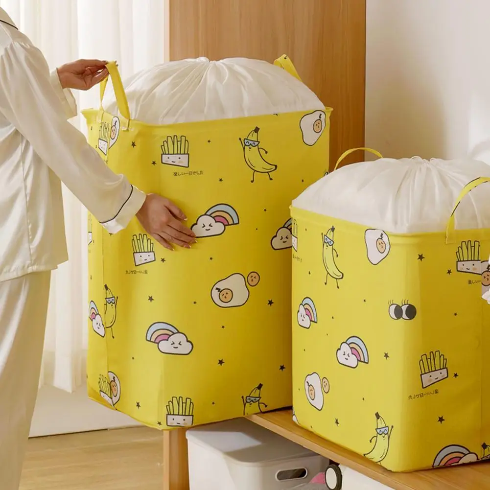 

Reusable Lightweight Reinforced Handle Clothes Storage Bin Household Supplies