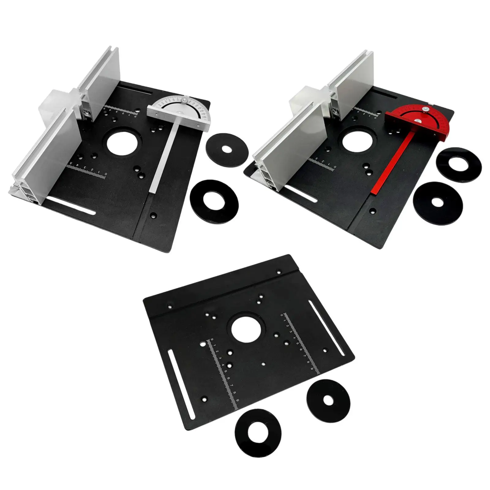 

Wood Milling Flip Board Multifunctional Trimming Engraving Table Aluminium Router Table Insert Plate for Trimming Machine