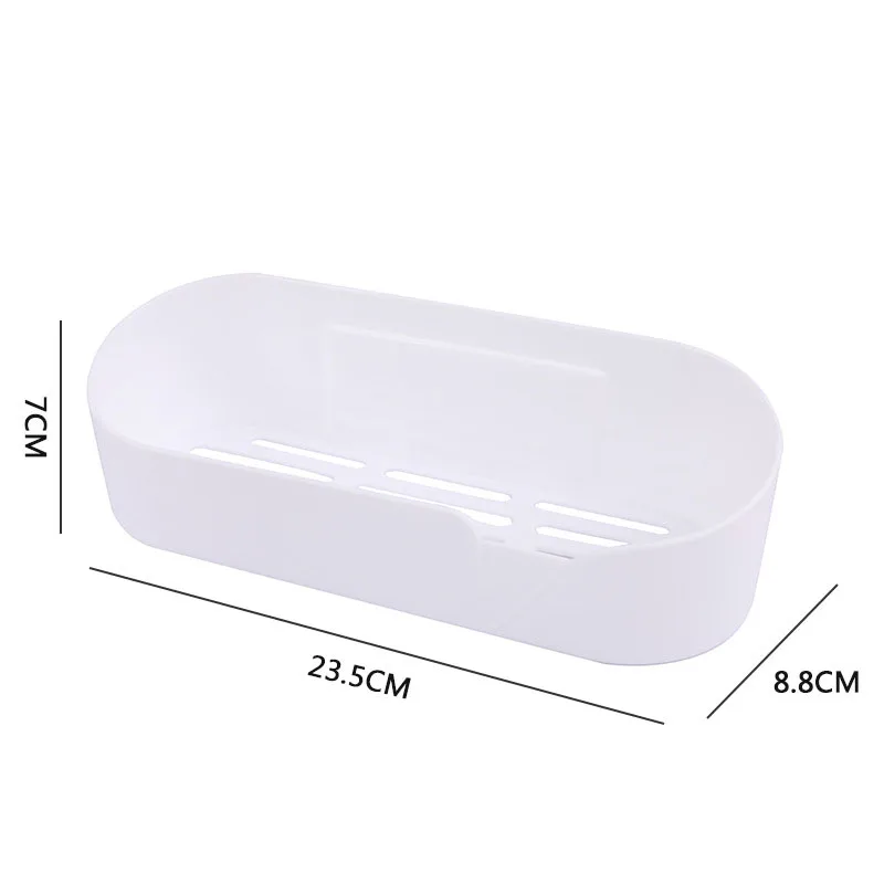 Полка для ванной и туалета косметическая настенная пластиковая полка хранения