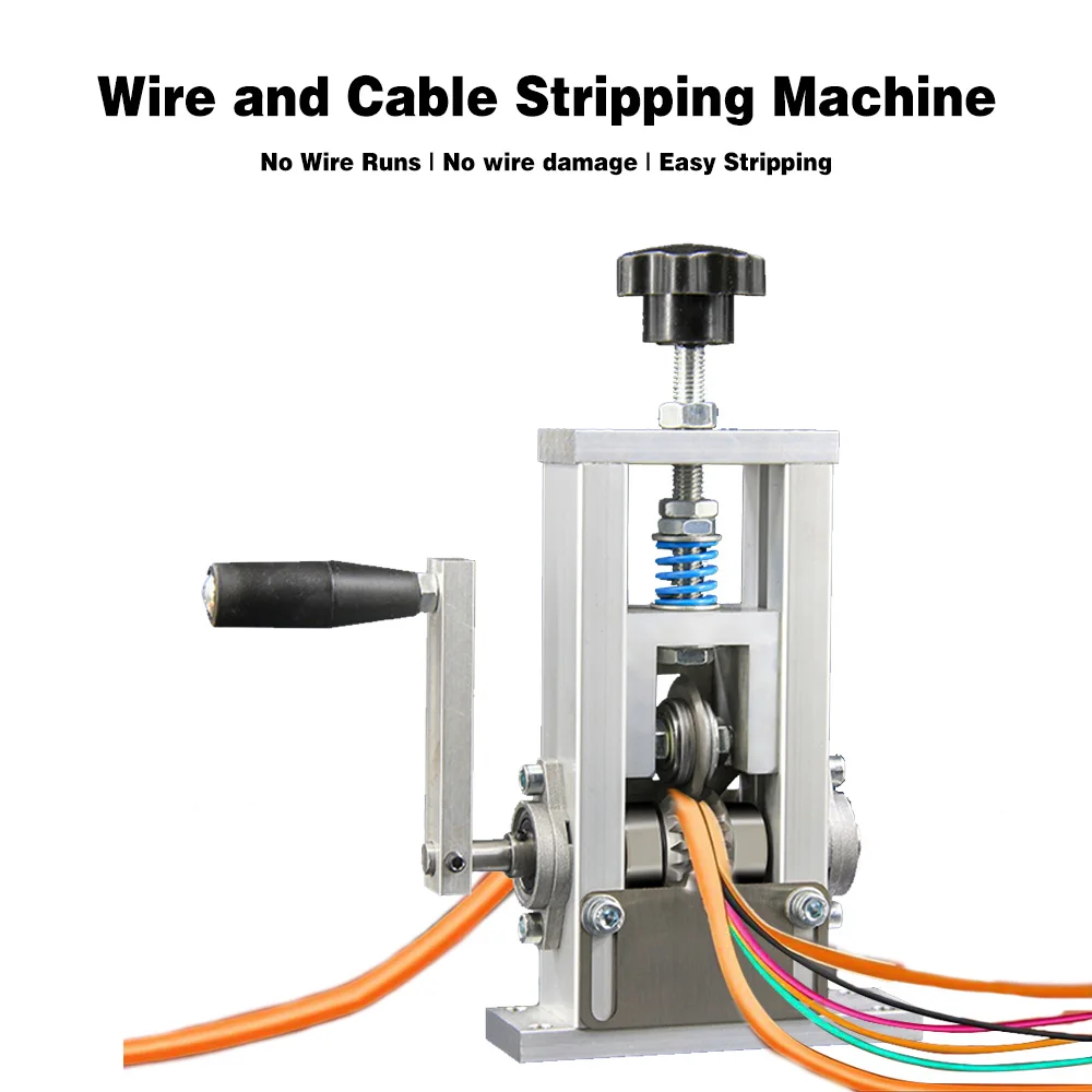 

Upgraded Mini Drill Powered Hand Crank Wire Stripper Manual Wire Stripping Machine for Scrap Copper Stripping Diameter 2mm-20mm