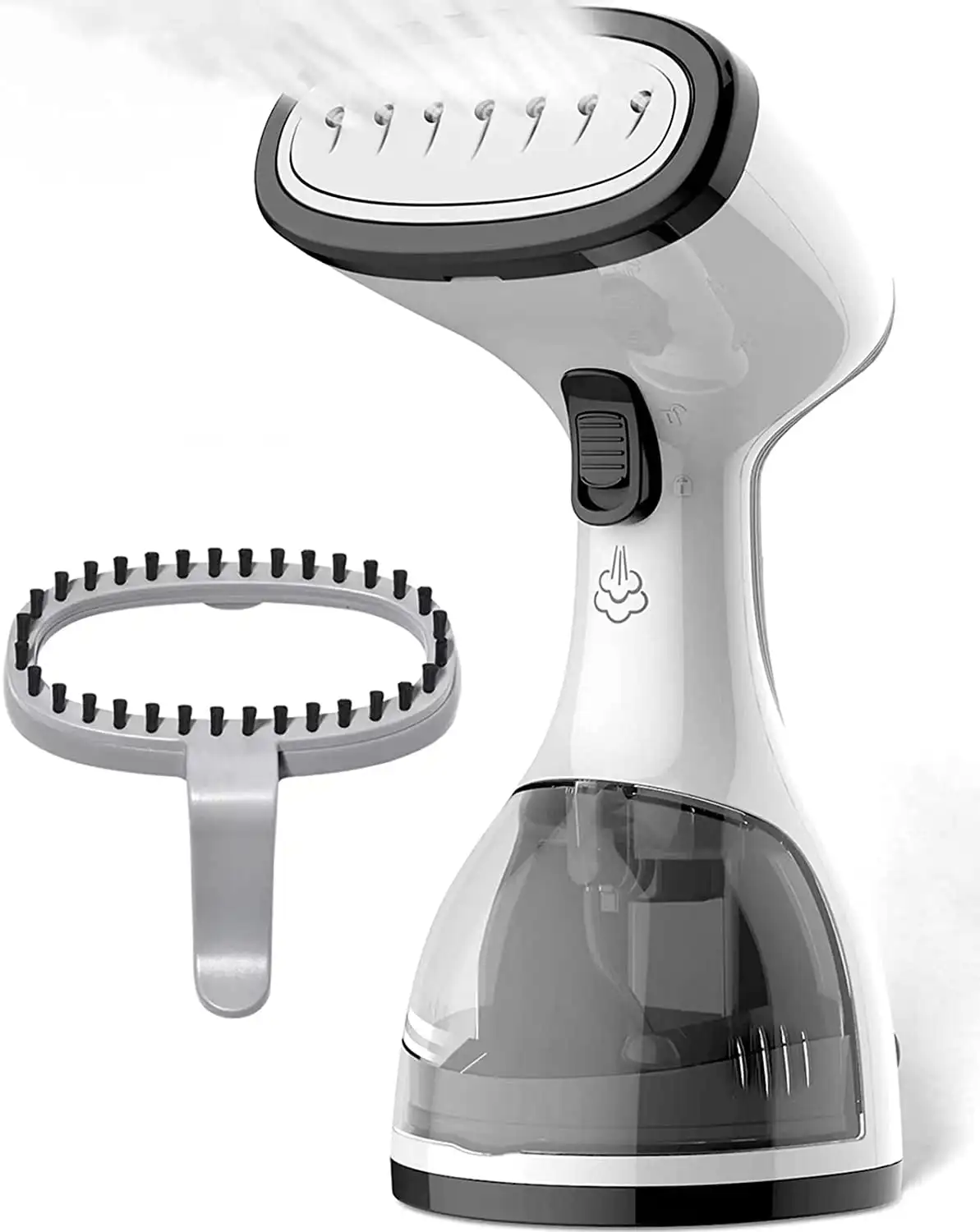 

Steamer for Clothes, 1500W Fast Heat Up Handheld Garment Steamer, Portable Travel Clothing Fabric Steamer with Upgraded Nozzle