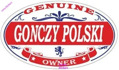 

Creative Stickers US Decal Gonczy Polski Oval Sticker Custom Printing Car Accessories Car Decor Car Wrap Glue Sticker KK10cm