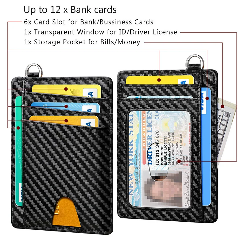 Card Holder Men's Genuine Leather RFID Anti-theft Card Swiping Bag Men's And Women's Card Bag