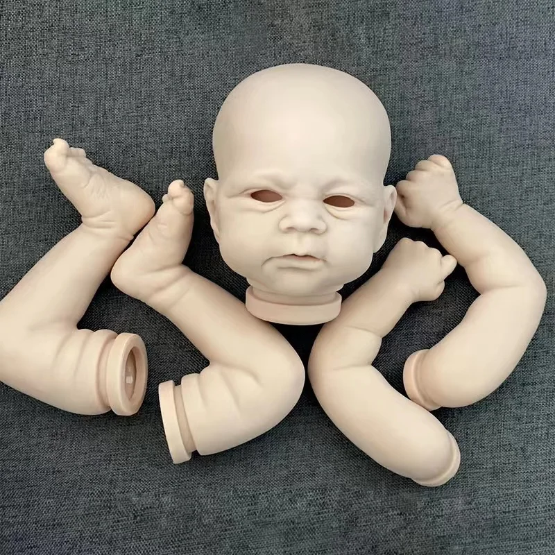 

New 17inch Reborn Doll Kit Elijah Unpainted Vinyl Molds Unfinished Doll Parts Blank Reborn Doll DIY Toy