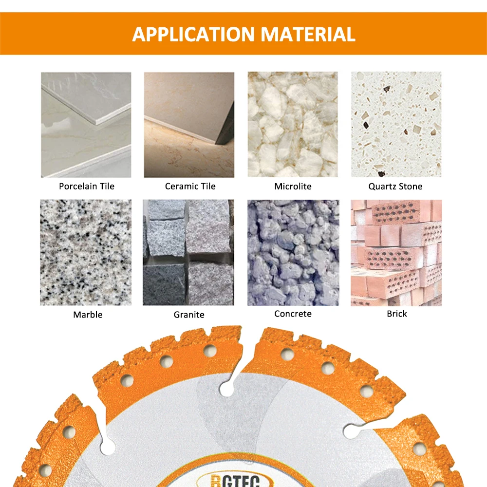 BGTEC 1pc All Purpose Diamond Cutting Disc Dimeter 100mm Steel Rebar Concrete Masonry Vacuum Brazed Demolition Blade 4 Inch - купить по