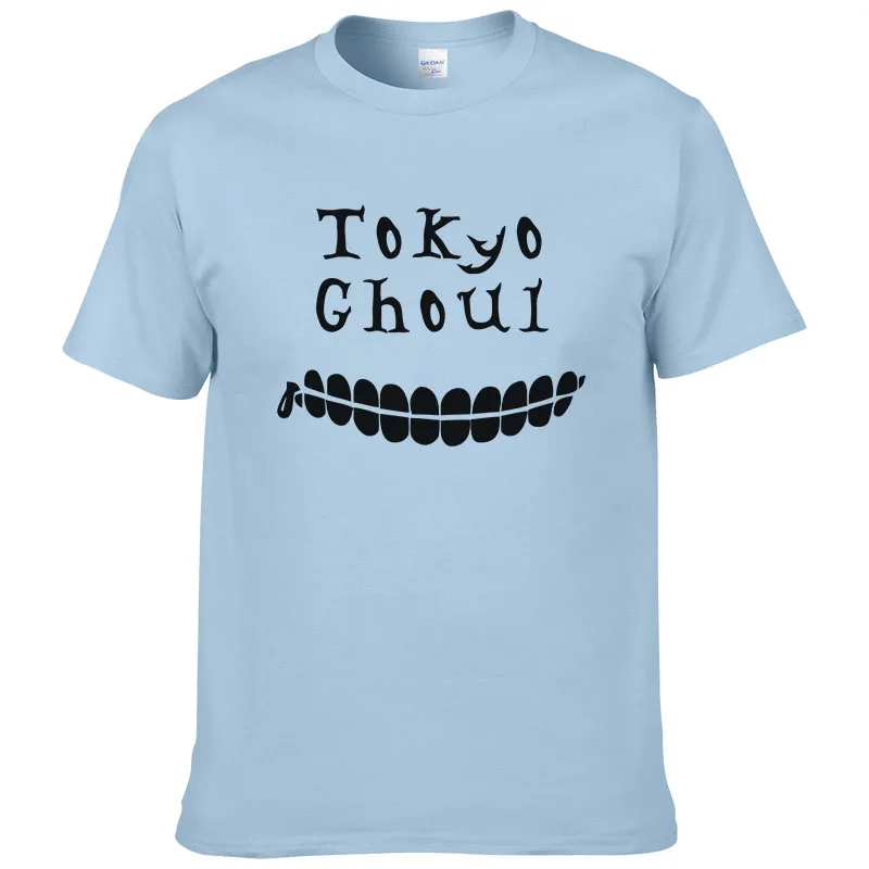 

Anime Tokyo Ghoul T Shirt Men Short Sleeve T-shirt Cartoon Clothes Cotton Casual Tops Tees