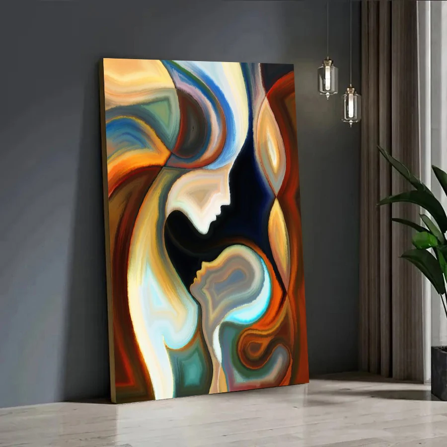 Абстрактная любовь холст художественный принт настенный декор современный