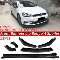 car front bumper splitters lip body kit spoiler side skirts extensions rear wrap angle for vw for golf mk7 mk7 5 gti 2014 2019