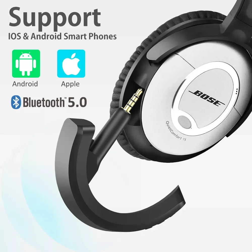 

Wireless Bluetooth-compatible Adapter For Bo-se QC15 QC 15 Wireless Bluetooth-compatible For Bo-se QuietComfort 15 Receiver aptX