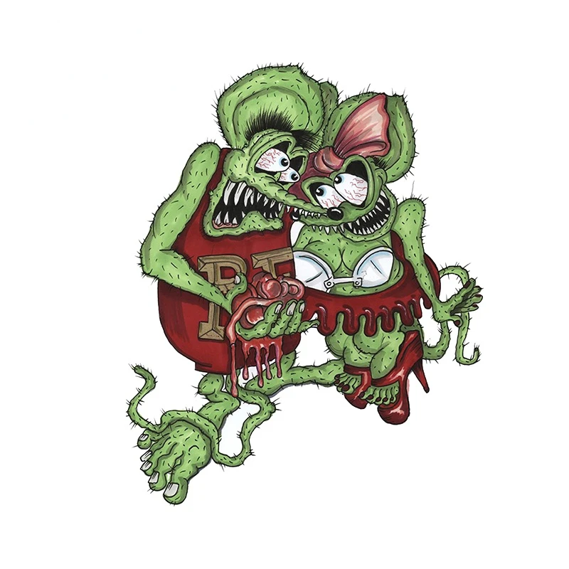 

Креативные самоклеящиеся наклейки EARLFAMILY для крыс, Финк, кемпера, индивидуальная наклейка на доску для серфинга, водонепроницаемая наклейка...