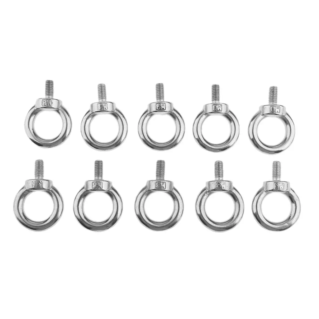 

10x s MetricThreaded Marine Grade Stainless Steel Lifting 8mm