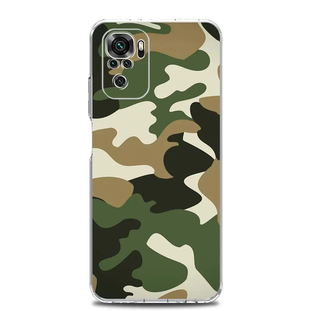 Чехол для телефона Xiaomi Redmi Note 14 13 12 5G 9 8 10 11 Pro Plus 4G 9T 13C 12C 10C 9C 9A камуфляжный чехол в