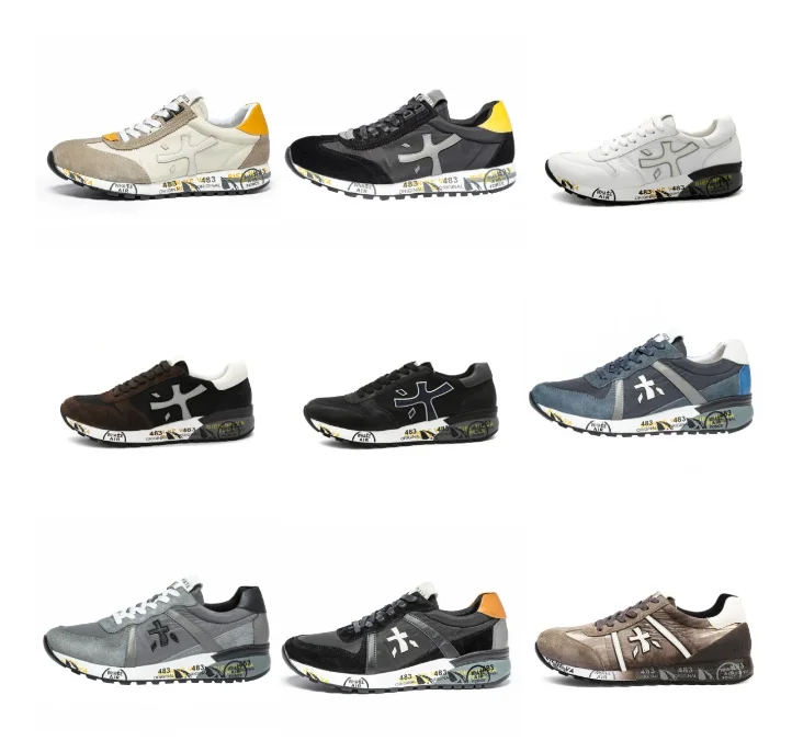 

Men's PREMIATA Shoes Fashion Lightning Skateboard Shoes Breathable Casual Shoes Student Couple Outdoor Sneakers Eur 38-45