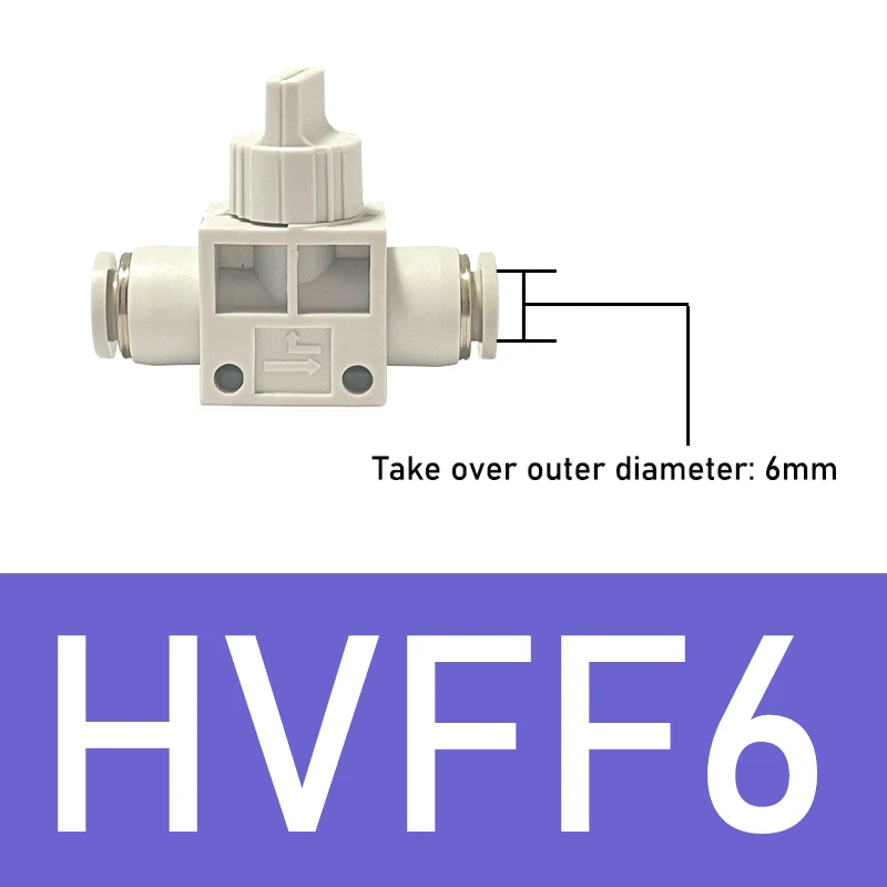

1 шт. белые пневматические фитинги Trachea с быстрой вставкой, ручной клапан, ручной клапан