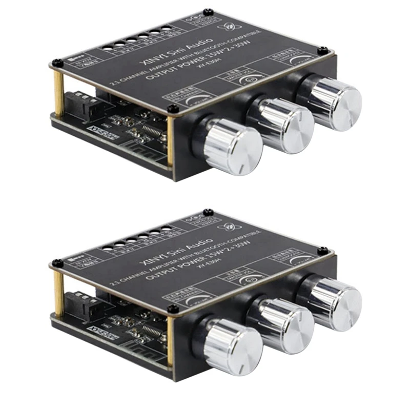 

2X XY-E30H 2.1 Channel Bluetooth 5.1 Audio Power Amplifier Board Module High And Low 15Wx2+30W