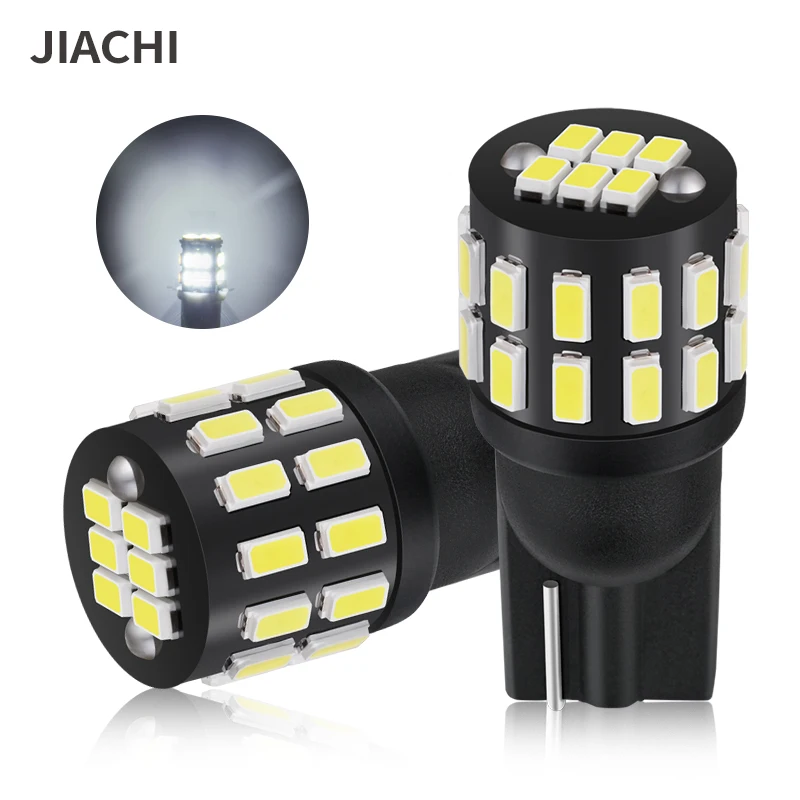 

On Sale 2PCS W5W T10 Led Bulbs 3014 168 194 Auto Car Styling Interior Reading White External Lights