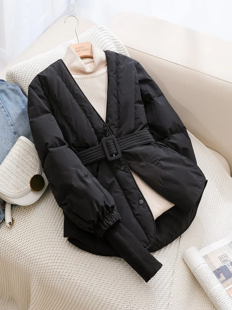 New Women Casual Style Down Jacket White Duck Down Jackets Autumn Winter Warm Coats And Parkas Female Outwear
