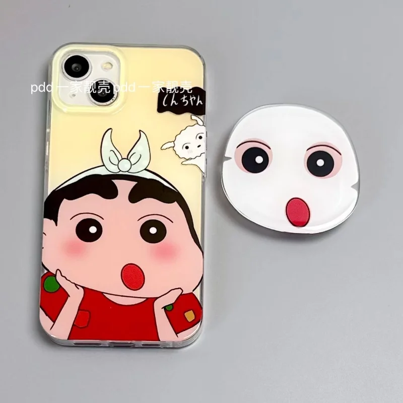 

Crayon Shin-chan Apply Mask Phone Case for IPhone 11 12 13 14 Pro Max 7 8 XR Xs X All-Inclusive Anti-fall Shockproof Back Cover