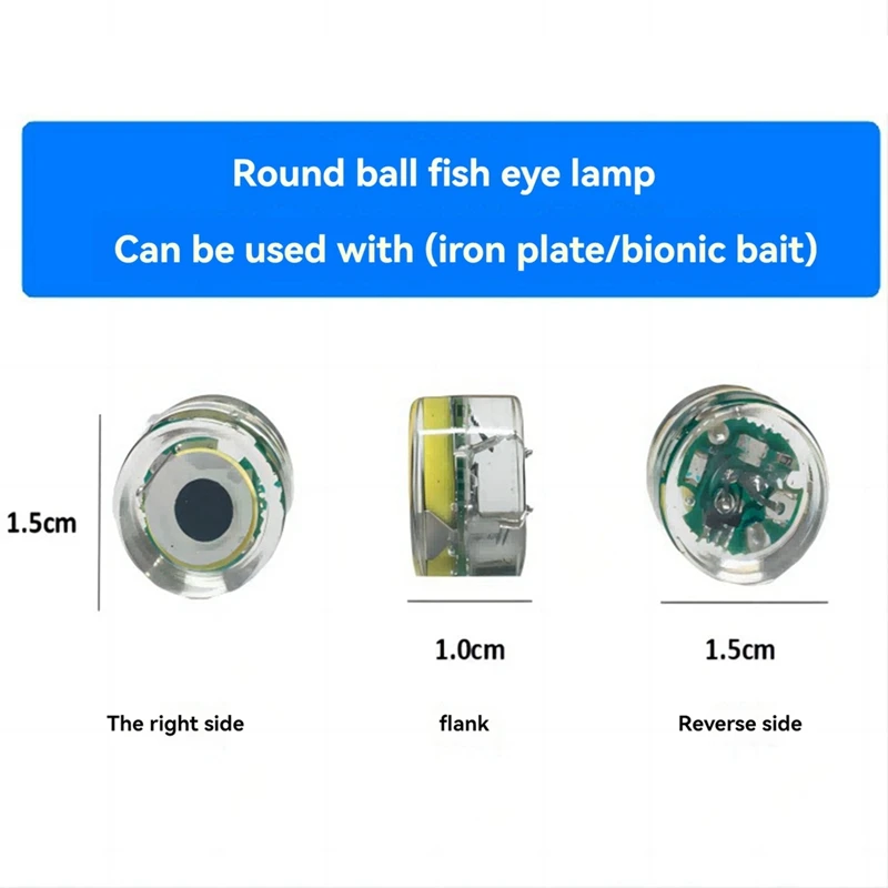 Светодиодный светильник для привлечения рыбы в форме глаза светящаяся лампа